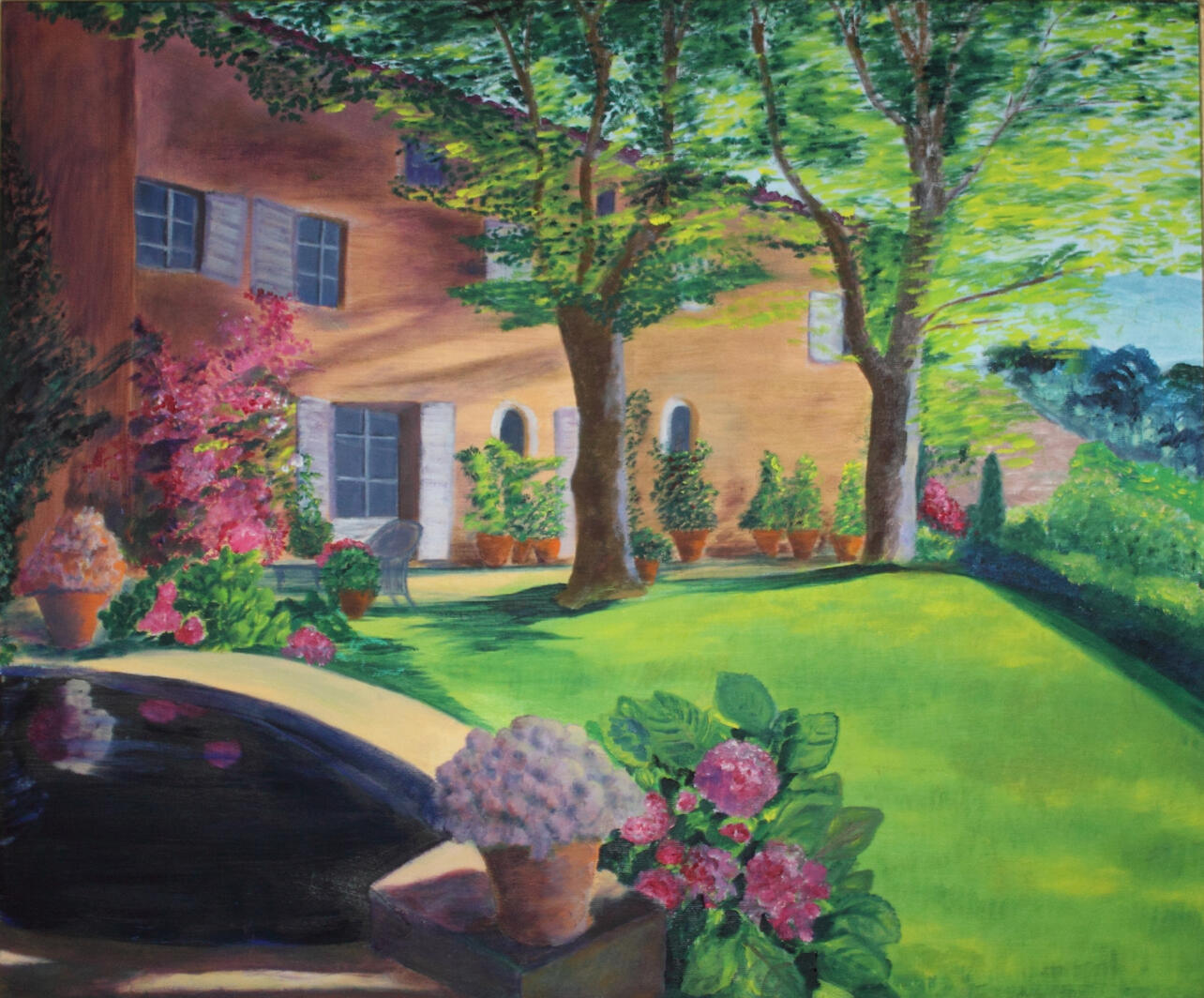 Casa in Campagnia in Provenza 50x60cm Casa in Campagnia in Provenza 50x60cm
